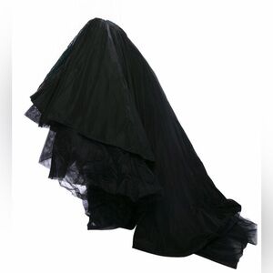 Mikael D Ruffle Embellishment Long Skirt